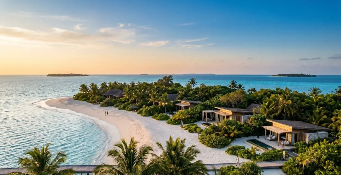 Elegant island resort amenity showcasing authentic luxury versus marketing presentation