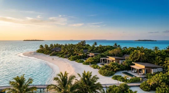 Elegant island resort amenity showcasing authentic luxury versus marketing presentation